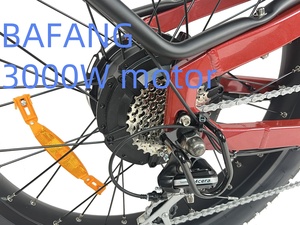 Bicicleta Eléctrica de Montaña con Doble Batería de 60V 72V 3000W, Modelo Step-Through para Mujer, Neumáticos Anchos de 26 Pulgadas y Suspensión Completa - Product Image 1