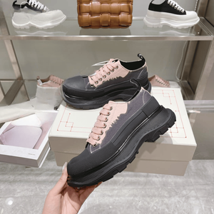 Chaussures décontractées en toile Alexander à coupe haute et semelle épaisse, tendance et à la mode, robustes et durables, chaussures de sport Mc Contrasting Queen - Product Image 5