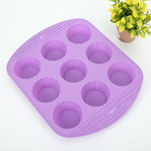 แม่พิม<span class=keywords><strong>พ</strong></span>์ซิลิโคนสำหรับทำคั<span class=keywords><strong>พ</strong></span><span class=keywords><strong>เค้ก</strong></span> เกรดอาหาร แบบใหม่ 9 หลุม ไม่ติดกระทะ ใช้ซ้ำได้ - Product Image 2