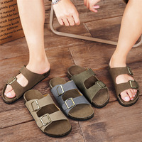 Sandales en liège personnalisées de haute qualité pour hommes, avec boucle simple et semelle antidérapante – Fabricant professionnel