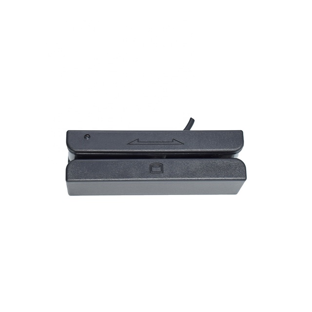 USB External Second Track ISO7811-7815 Standard Magnetic Card Reader & Writer with SD/TF Memory Card Support