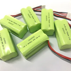 Ni-Mh AAA 크기 700mAh 4.8V 장난감 자동차 탱크 트럭 로봇 건 보트 AA Ni-MH 6v 충전식 배터리 팩