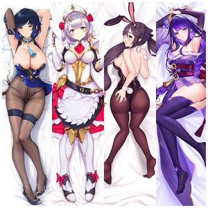 Genshin Impact impression numérique <span class=keywords><strong>Anime</strong></span> dakimakura Raiden Shogun corps taie d'oreiller Vente en gros Genshin Impact <span class=keywords><strong>Anime</strong></span> corps oreiller - Product Image 2