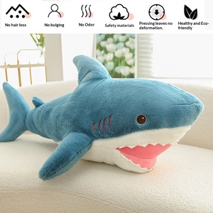 Peluche <span class=keywords><strong>de</strong></span> <span class=keywords><strong>Tiburón</strong></span> Ultra Suave <span class=keywords><strong>de</strong></span> Piel <span class=keywords><strong>de</strong></span> Conejo, Muñeco <span class=keywords><strong>de</strong></span> Peluche Súper Suave, Almohada para Abrazar, Relleno <span class=keywords><strong>de</strong></span> Algodón PP, Animal <span class=keywords><strong>de</strong></span> Peluche para Aliviar el Estrés, Unisex - Product Image 1
