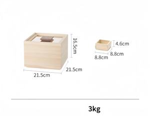 Hot Selling Rice Stackable Household Wooden <b>Storage</b> <b>Box</b> with Lid Applied to <b>Kitchen</b> <b>Storage</b> - Product Image 5