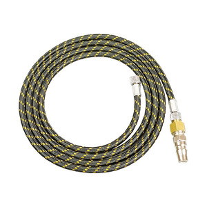 Tuyau de raccordement aérographe-compacteur d'air, interface 1/8 à 1/4, adaptateur de 1,8 mètre pour outils pneumatiques - Product Image 4