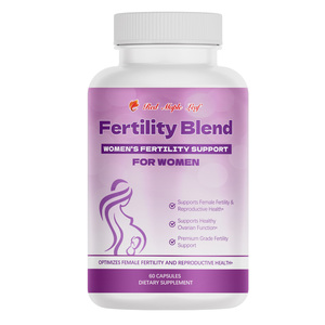 Cápsulas <span class=keywords><strong>de</strong></span> Vitaminas para el Apoyo a la Fertilidad, Vitamina E/B6/B12 <span class=keywords><strong>de</strong></span> Alta Potencia + Ácido Fólico, Salud Reproductiva y Equilibrio del Ciclo - Product Image 1