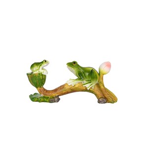 Estatua de jardín de resina de madre y bebé rana, adorno para exteriores, para patio, balcón, rocódromo, paisaje en miniatura - Product Image 3