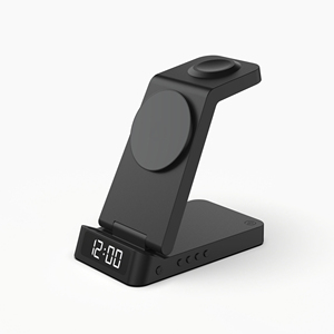 <span class=keywords><strong>Cargador</strong></span> Inalámbrico Plegable 3 en 1 de 15W con Pantalla de Reloj para <span class=keywords><strong>iPhone</strong></span>, <span class=keywords><strong>Apple</strong></span> <span class=keywords><strong>Watch</strong></span> <span class=keywords><strong>y</strong></span> <span class=keywords><strong>AirPods</strong></span> - Product Image 3