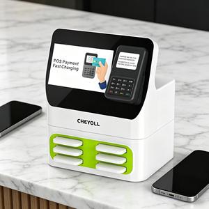 Station de recharge partagée 6 emplacements 5000 mAh à charge rapide, paiement POS NFC sans application requise, recharge solaire, <span class=keywords><strong>location</strong></span> de bureau - Product Image 1