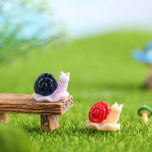 Resin <b>Mini</b> Snail Figurine Miniatures for Landscape Decorations Tiny Snail Animal Charm Ornaments DIY Accessories - Product Image 6