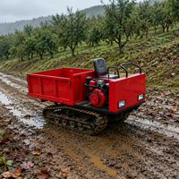 Mini-dumper sur chenilles en caoutchouc de 1,5 tonne