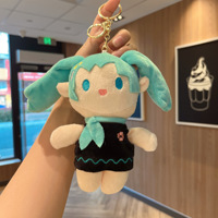 Porte-clés en peluche Miku de haute qualité, motif dessin animé mignon, jouet créatif pour enfants, cadeau promotionnel, vente en gros, pendentif de sac à dos