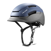 Casque de vélo de route réglable unisexe avec visière moulée USB Rechargeable pour adulte