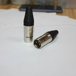 XLR erkek mikrofon fişi ses kablosu konektörü nikel kaplama OFC fiş ses soket aperatif fiş DMX 3 Pin XLR-<span class=keywords><strong>M</strong></span> mikrofon konnektör - Product Image 6