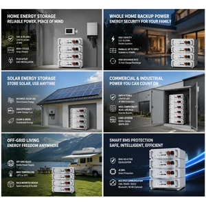 Batería de Litio para Montaje en Rack de 51.2V, 5kwh, 10kwh, 16Kwh, Sistema de Almacenamiento de Energía Solar para el Hogar - Product Image 6