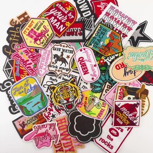 Adesivo in Tessuto 3D con Graffiti Retrò in Stile Inglese, Decorazione Personalizzata, Lettere Colorate, Decalcomania da Stirare, Patch Ricamata per Cappelli - Product Image 1