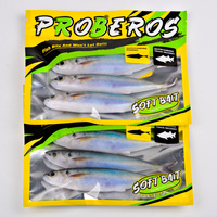 3 pièces/sac 14,5 cm 33,3 g Nouveau leurre de pêche souple 3D en PVC imprimé, imitation poisson, haute qualité, pour gros poissons, pêche en mer et en bateau
