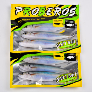 3 pièces/sac 14,5 cm 33,3 g Nouveau leurre de pêche souple 3D en PVC imprimé, imitation poisson, haute qualité, pour <span class=keywords><strong>gros</strong></span> poissons, pêche en mer et en bateau - Product Image 6