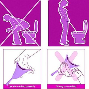 Urinario Portátil de Silicona para Mujeres, Ecológico, Personalizable, para Viajes y Campamentos, 12*19cm, 0.065kg - Product Image 6