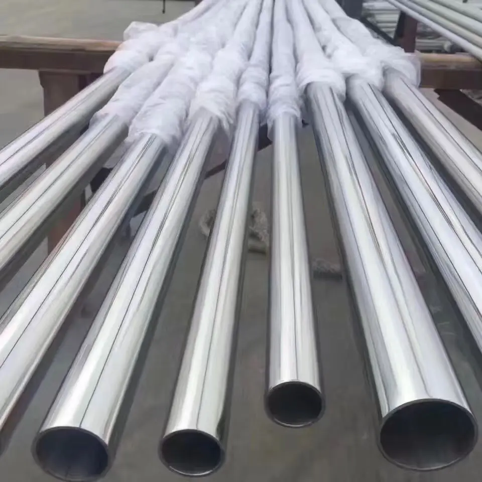 Stainless Sanitary Seamless Stainless Steel Tube Pipe ASTM Round Bright Stainless Steel Pipe For Handrail 201 304 304L 316 316L