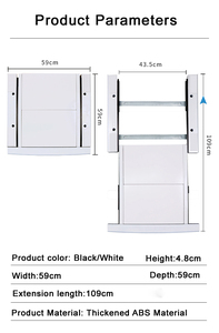 Kit de Apilamiento Universal Manual de 29 Pulgadas para Lavadora y Secadora con Estante de Secado Extraíble, Uso en Hoteles, Compre 1 y Lleve 1 Gratis - Product Image 2