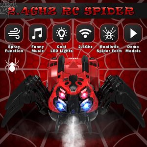 Juguete de Moda en Tiktok, Robot Acrobático a Control Remoto de 2.4 GHz, Robot Araña con Spray, Música Realista y Luces para Niños - Product Image 5