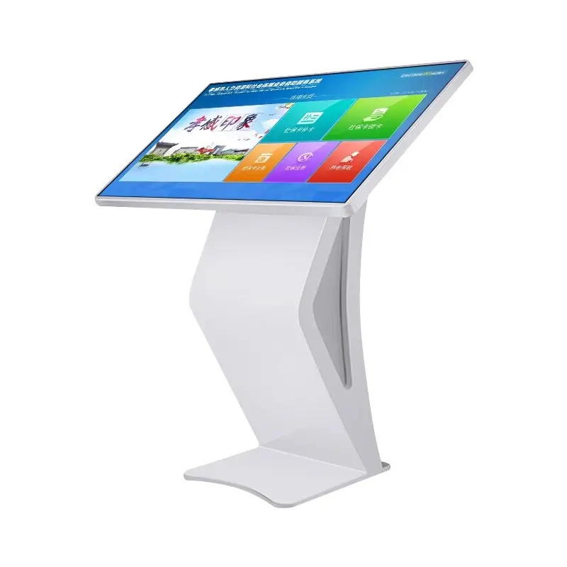 50 Zoll interaktives Panel Touchscreen Kiosk Werbe informationen Anzeige Digital Signage Boden stehend interaktiver Kiosk