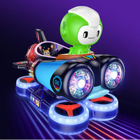 Nouveau Style épaissi Pp plastique vaisseau spatial Kiddie monte voiture électrique monnayeur Kiddie monte voiture