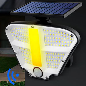 Lampe solaire extérieure 160 LED, éclairage de sécurité solaire avec 3 modes, tête d'éclairage réglable pour garage, jardin, cour - Product Image 3