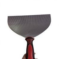 Couteau à mastic à lame large avec poignée ergonomique confortable, grattoir durable pour enlever le papier peint, les adhésifs et la peinture ancienne
