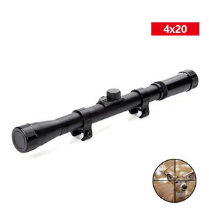 Lunette de visée tactique 4X20 <span class=keywords><strong>longue</strong></span> portée pour la chasse avec base de montage de 11 mm, grossissement 4x, lunette de visée pour l'extérieur - Product Image 2