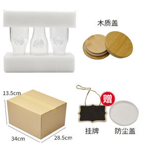 <span class=keywords><strong>Carafe</strong></span> en verre de 1 litre (34 oz) pour la cuisine, bouteille facile <span class=keywords><strong>à</strong></span> verser, récipients pour boissons, pichet <span class=keywords><strong>à</strong></span> <span class=keywords><strong>vin</strong></span> et verres <span class=keywords><strong>à</strong></span> jus <span class=keywords><strong>avec</strong></span> couvercle en bambou - Product Image 6