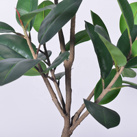 Plantes artificielles en caoutchouc en pot de 160 cm en gros, faux arbre d'intérieur, écologique, ignifuge, pour le sol, verdure domestique