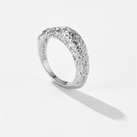 VEWANT Kupfer 18K Gold Rhodium-Plattiert Gehämmerter Klobiger Kuppel-Texturierter Breiter Ring Premium Modeschmuck für Frauen