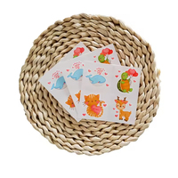 Autocollants de tatouage temporaire personnalisés animaux mignons hibou renard ours enfants Autocollants de tatouage imperméables respectueux de la peau