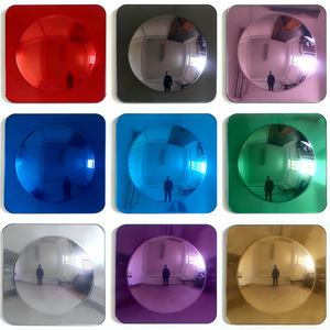 CE Passed <b>Acrylic</b> Non-Glass Shatterproof Colorful 10x10inch Sensory Bubble <b>Mirror</b> Panel Customizable Thickness Classroom Kid's - Product Image 1