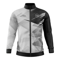 Vente en gros pas cher veste d'entraînement de football à fermeture éclair complète veste de sport de plein air pour hommes