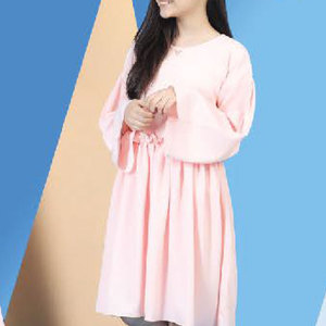 Vestido de Poliéster Personalizado al por Mayor a Precio Económico, con Manga Larga, Estilo Musulmán para Niñas - Product Image 2