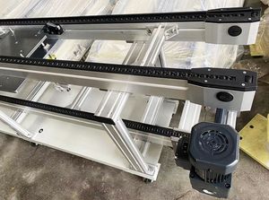New High Quality Toshine Belt Tray Plate Top Chain Conveyor Belt Chains Pallet-Handling System Double Speed Adjustable Conveyor - Product Image 2