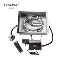 Kit de foyer extérieur au gaz naturel/GPL personnalisable de 72 pouces avec télécommande et brûleurs en acier inoxydable 50000-74999