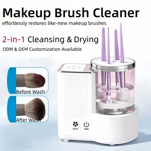 Nettoyeur de pinceaux de maquillage électrique, machine à laver les pinceaux à ultrasons, nettoyeur d'outils de beauté portable pour la maison et le salon - Product Image 5