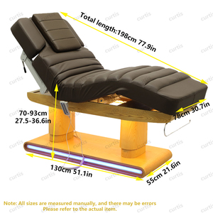 Base de Acero Inoxidable de Alta Calidad con Luz LED, Doble Columna, Alta Capacidad de Carga, 4 Motores Eléctricos, para Salón de Belleza, Gimnasio, Sala de Estar - Product Image 6