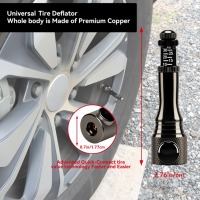 Dégonfleur de pneus haute précision pour conduite tout-terrain 4x4 dans le désert, valve de pneu à connexion rapide pour dégonflage rapide