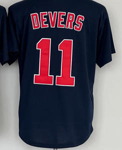Camisetas de Béisbol Americanas Rojas de Primera Calidad con Bordado de los Jugadores David Ortiz (34), Jarren <span class=keywords><strong>Duran</strong></span> (16) y Rafael Devers (11) para Hombre, Marca Teamcheap - Product Image 4