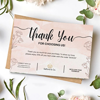 Tarjetas de Agradecimiento Empresariales Personalizadas con Logotipo Impreso para Estilistas, Tarjeta de Agradecimiento por su Compra, Apoyo a Pequeñas Empresas