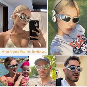 Wholesale Unisex Fashion Customers Designer <strong>Eagle</strong> Mouth Style White UV400 PC Frame Girl <strong>Sunglasses</strong> - Product Image 3