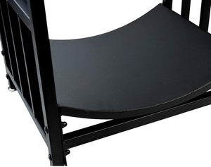 Piccolo pacchetto moderno arredamento per la casa di stoccaggio <span class=keywords><strong>cesto</strong></span> legna da ardere portabagagli <span class=keywords><strong>in</strong></span> ferro e <span class=keywords><strong>vimini</strong></span> per uso domestico - Product Image 4