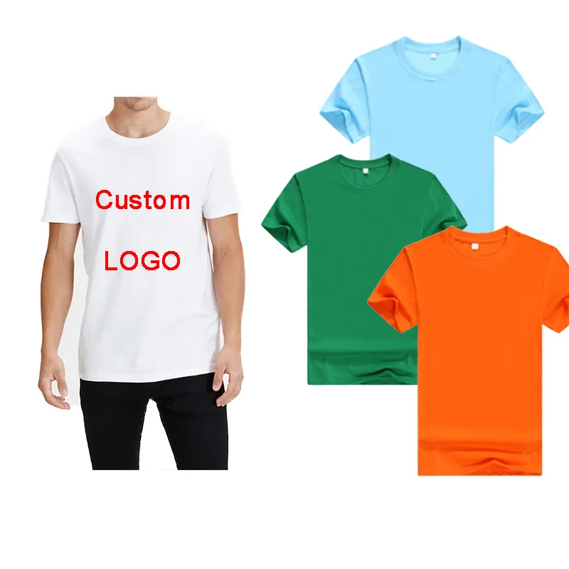 Wholesale custom high quality comfortable 65% polyester 35% cotton T-shirt