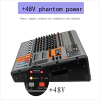 Professionnel numérique double 99 dsp effets interface usb console de son mixage 650W 8 canaux puissance mélangeur audio